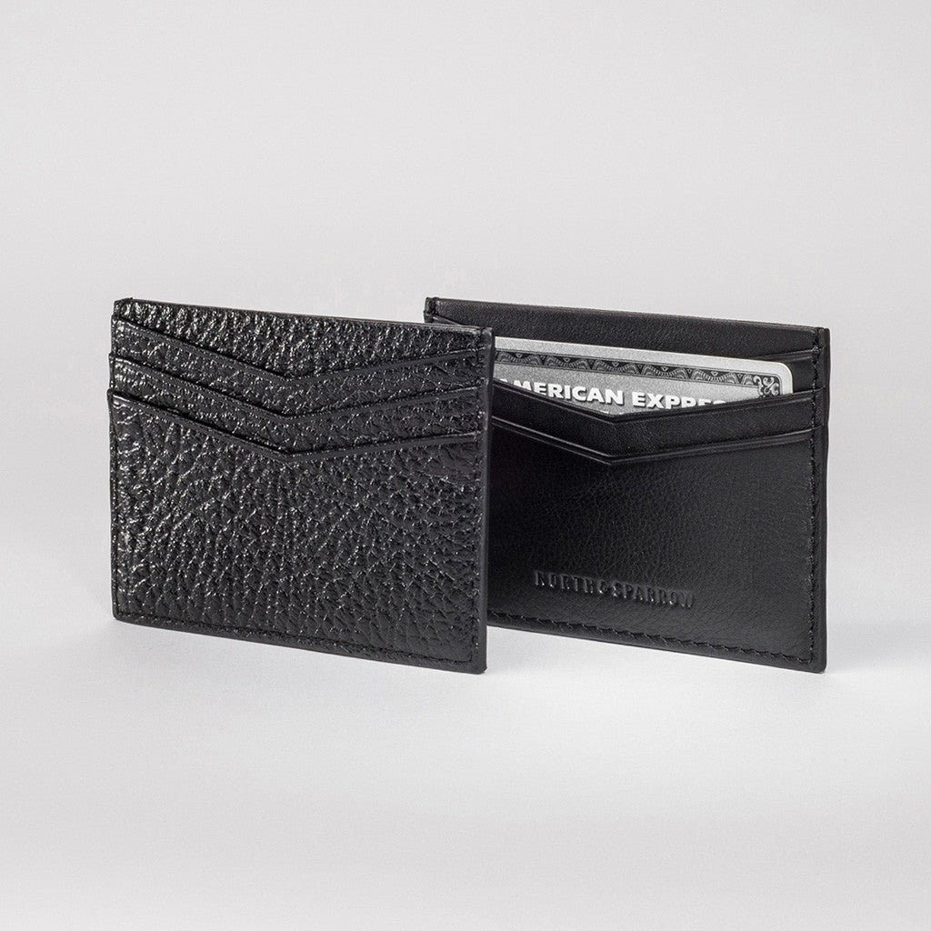 Card Holder - Black High Grain