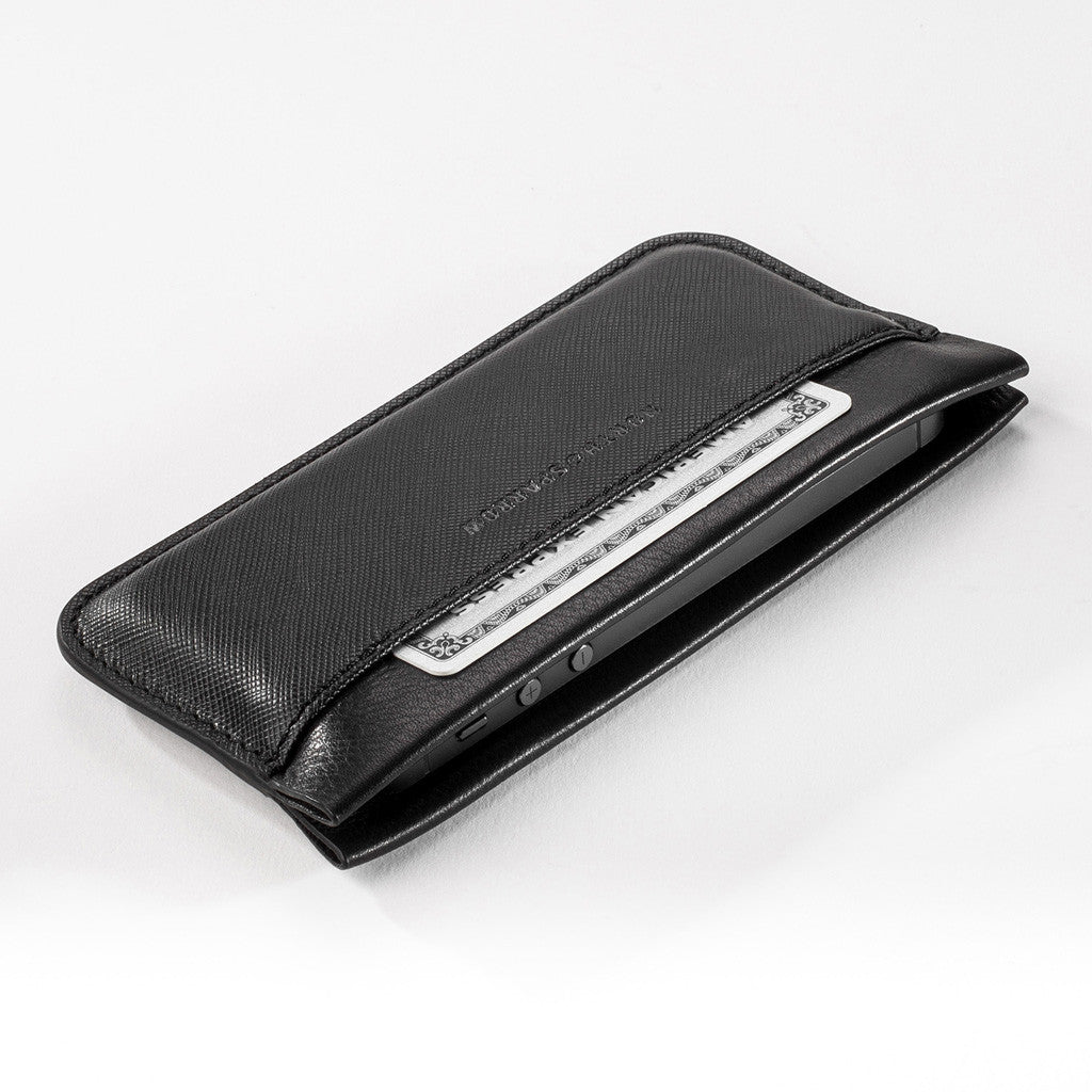 Phone Pouch - Black Saffiano