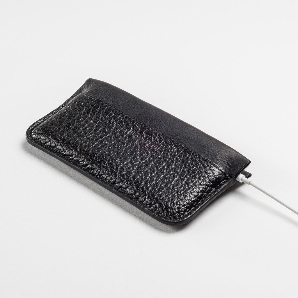 Phone Pouch - Black High Grain